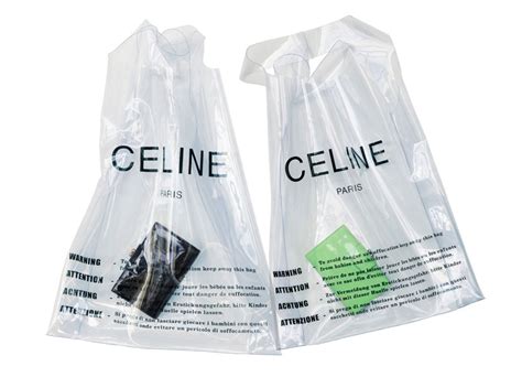 celine paris clear plastic bag|authentic celine bag for sale.